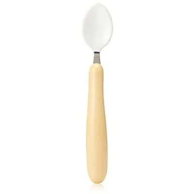 Image of HOMECRAFT Caring Cutlery , Ivory Handle Soft Coated Teaspoon (Eligible for VAT Relief in the UK) Stainless Steel Eating Utensil Silverware Weak Grip Restricted Movement Elderly Disabled