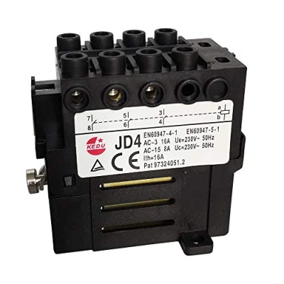 Image of Electromechanical Relays JD4 KEDU Motor Replacement 230V 400V 8Pins 10 Terminals 3NO 4NO (230V 8Pins)