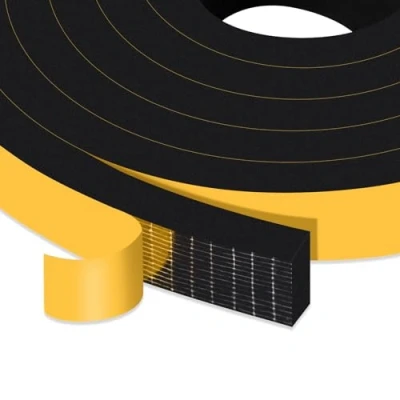Image of YIMIKI Self Adhesive Foam Tape 20mm(W) x 10mm(T), Closed Cell Home Window Seal Door Insulation Weather Stripping SoundProof Strip, 2 Rolls, Total 4M Long