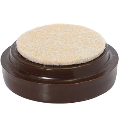 Image of 8X Large Anti Scratch Felt Castor Cups Carpet/Wooden/Tile/Vinyl Floor Protectors