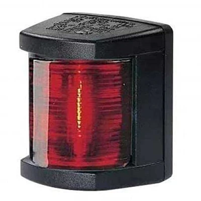 Image of HELLA 003562035 &#039;3562 Series&#039; 12V DC 1 NM Port Navigation Light with Colored Outer Lens and Black Housing