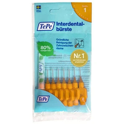 Image of TePe Interdental 8 Brushes Original Orange (Pack of 3, total 24 brushes)