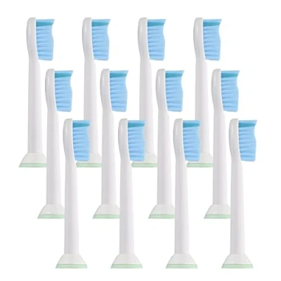 Image of Replacement Toothbrush Heads for Philips HX6054, Compatible with Soni Care 2 Series Plaque Control, HealthyWhite, DiamondClean, 12 pcs