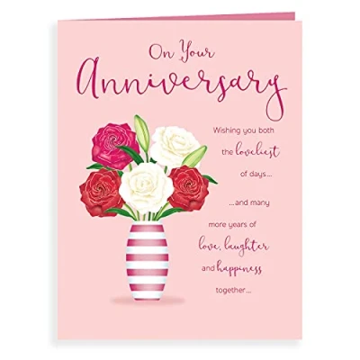 Image of Koko Designs Luxury Beautiful Contemporary On Your Anniversary Card 8 x 6 inches K70001