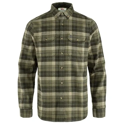 Image of Fjällräven F81373 620 662 Singi Heavy Flannel Shirt, Men, Green/Deep Forest, XXL