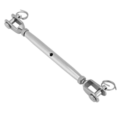 Image of Jaw and Turnbuckle Stainless Steel Closed Body Galvanized Rigging Screw for Marine Boat Yacht Outdoor Activities (M8)
