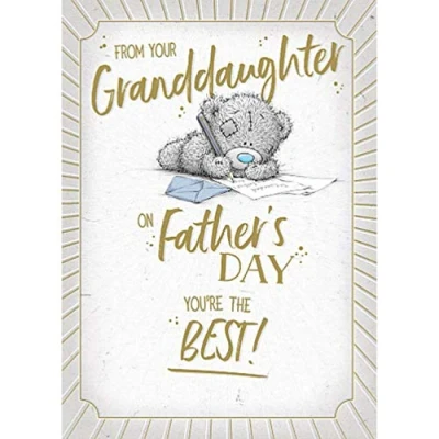 Image of Me To You Bear From Your Granddaughter Father&#039;s Day Card