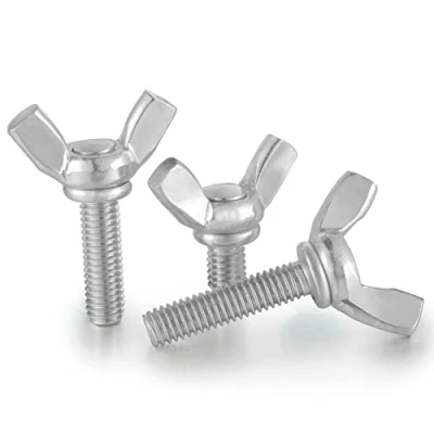 Image of 10pcs M5 Metric Wing bolt Stainless Steel Butterfly Screw Machine Fastener (M5 * 20mm)