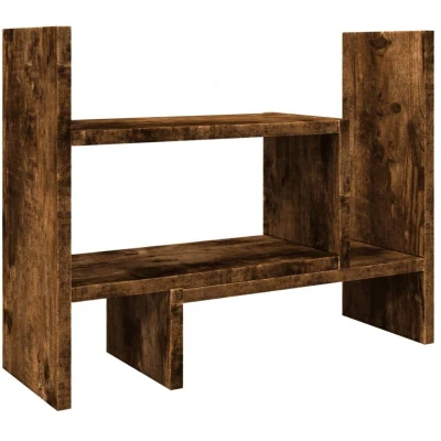 Image of vidaXL Desk Organiser Smoked Oak 38.5x17x39 cm Engineered wood