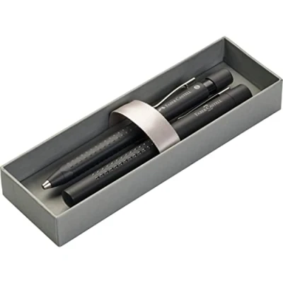 Image of Faber Castell Fountain pen M/Ballpoint set Grip 2010 Black