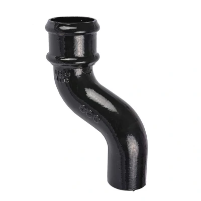Image of Saint Gobain Classical Plus Cast Iron Downpipe 115mm Offset 65mm Black Pam Building Products