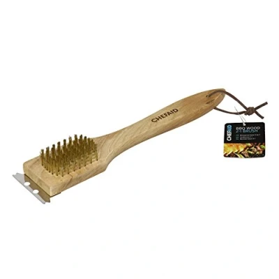 Image of Chef Aid 2 in 1 BBQ Brush with Wooden Handle