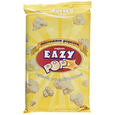 Image of Eazypop Microwave Popcorn Butter Flavour 85g (Pack of 16)