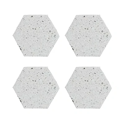 Image of Typhoon Elements Terrazzo Set 4 Hexagonal Coaster