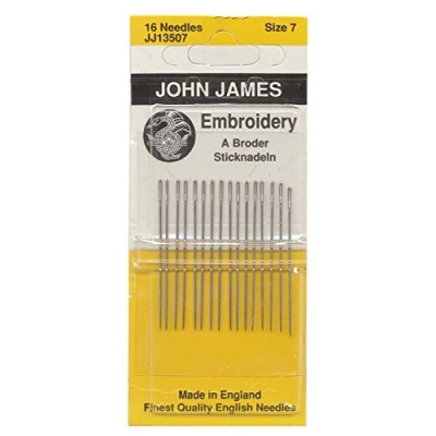 Image of Colonial Needle Crewel/Embroidery Hand Needles Size 7 16/Pkg