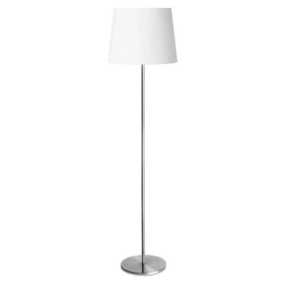 Image of Bristol 1 Light Floor Lamp Satin Nickel, E27