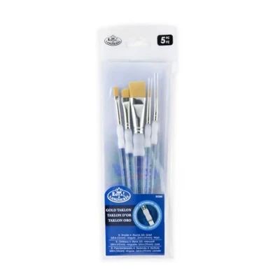 Image of Royal &amp; Langnickel Soft Grip Paint Brushes (5 Piece Brush Set)