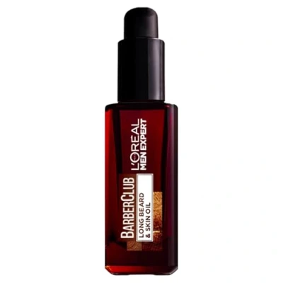 Image of L’Oréal Paris Men Expert Conditioning Beard &amp; Skin Oil 30ml, Barber Club With Cedarwood Essential Oil, Tames, Conditions and Softens Facial Hair