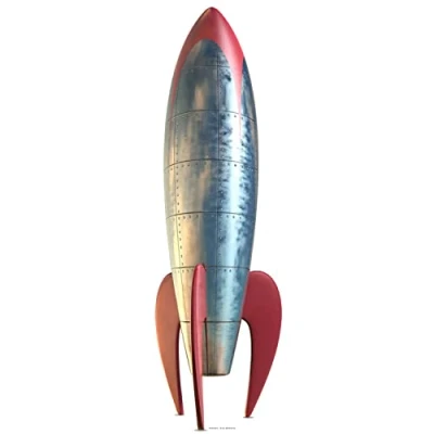 Image of Star Cutouts Cut Out of Retro Rocket 1950&#039;s Style, 186 cm