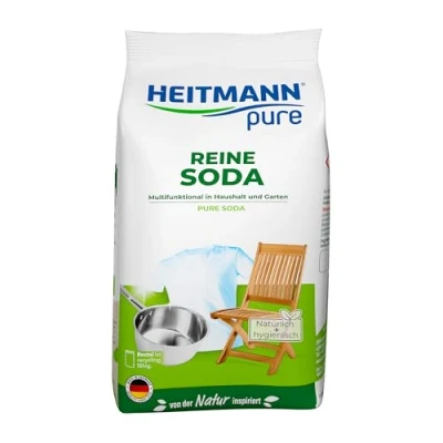 Image of HEITMANN Pure Soda: Ecological Multi Purpose Cleaner for The Household, Addition to Detergent and Cleaning Agent, 500 g