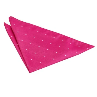 Image of DQT Men Pink Solid Plain Stripe Floral Paisley Polka Dot Pocket Square Pin Hot