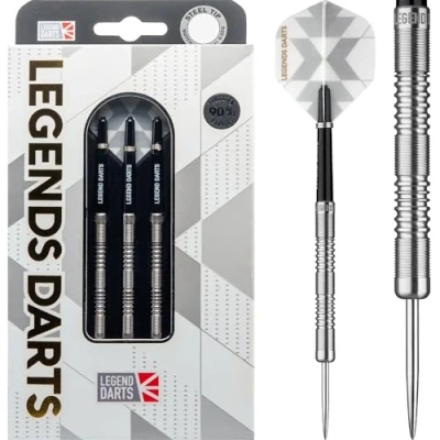 Image of LEGEND DARTS Pro Series 90% Tungsten Steel Tip Dart Set, V11, 24g (D2982)