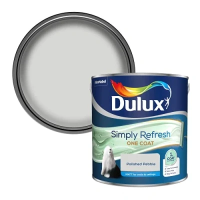 Image of Dulux Simply Refresh Matt Emulsion Paint Polished Pebble 2.5L, 5382897