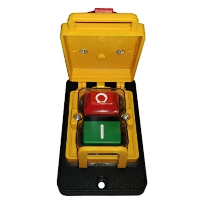 Image of MUNANI rotary switch,Emergency Stop button,button switch, KJD12 250V 4 Pins Waterproof Emergency Industrial Magetic Power On Off Pushbutton Switches