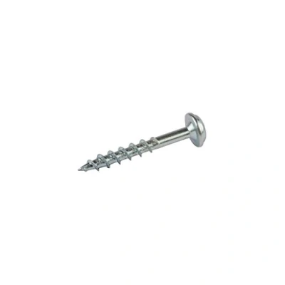 Image of KREG SML C125 500 EUR 1 1/4 Inch Coarse Number 8 Zinc Pocket Hole Screws Washer Head Silver (Pack of 500)