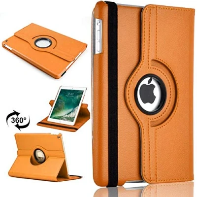 Image of 360 Rotate Case For Apple iPad Mini 1, 2 and 3 7.9&quot; (2012, 2013, 2014) Stand Synthetic Leather Material (Orange)