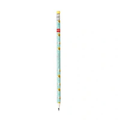 Image of Legami SCV0068 Recycled Paper Pencil, H18.5 cm, Ø0.7 HB Lead, Bee, Eraser at Base, Pre Sharpened, for School/Office, Drawing, Writing, Sketching, Eco Friendly