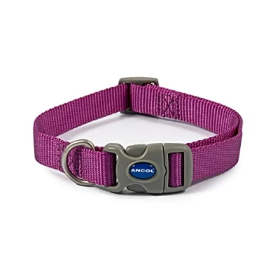 Image of Ancol Viva Quick fit Adjustable Collar Purple, Size 2 5 to 30 50 cm, Weatherproof