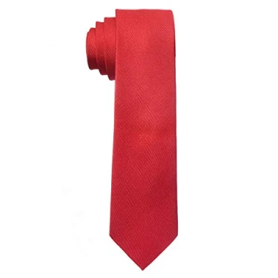 Image of MASADA men&#039;s tie handmade with careful workmanship 6 cm wide Coral red
