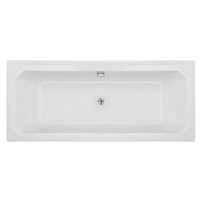 Image of Balterley Traditional Straight Double Ended Shower Bath Tub 1800mm x 800mm
