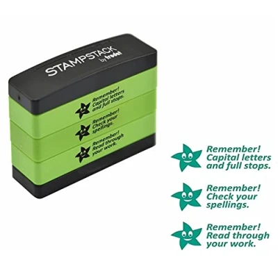 Image of Trodat 3 in 1 Teacher Stamp For Marking Children’s Schoolwork And Homework Grammar Version 2, 44mmx13mm