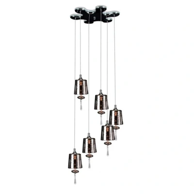 Image of Dance Cluster Pendant Ceiling Light Chrome