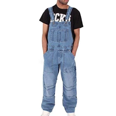 Image of Keephen Mens Denim Dungarees Dungaree Jeans Bib Overalls Jumpsuits
