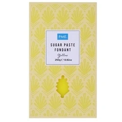 Image of PME Sugar Paste Fondant Yellow 250g