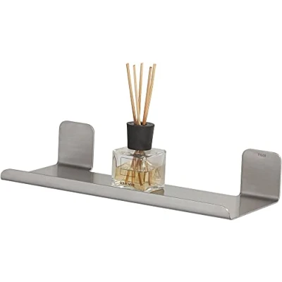 Image of Tiger Colar Shelf, Stainless Steel Brushed, 30 x 5.6 12.1 cm