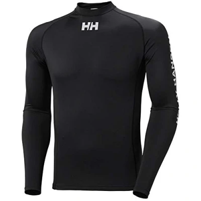 Image of Helly Hansen Mens Waterwear Rashguard, L, Black