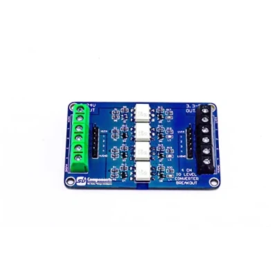 Image of 4 Channel IO Level Converter Breakout Bit Optocoupler Isolator Board 5V 24V PLC Signal Voltage Module