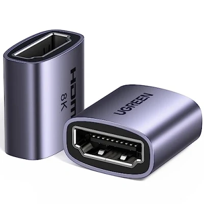 Image of UGREEN HDMI 2.1 Coupler 8K@60Hz 4K@240Hz 120Hz 144Hz Female to Connector Joiner eARC HDR HDCP 2.3 Adapter Extender Compatible with TV Stick Sky Box PS5/4 Xbox Series X S Soundbar Monitor Laptop