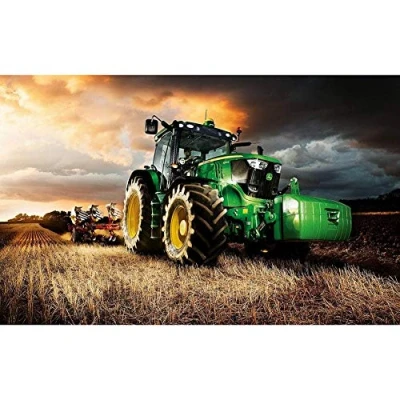 Image of ycyingcheng DIY 5D Diamond Painting Kits, Full Drill Tractor Cross Stitch Embroidery Crystal Rhinestone Arts Craft