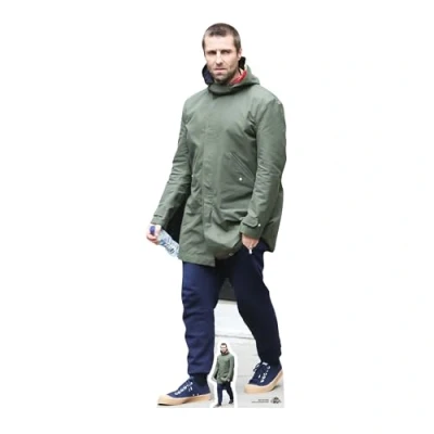 Image of STAR CUTOUTS CS695 Life Size Cut Out with Mini Version of Liam Gallagher, Cardboard, Multi Colour, 178 x 64 cm