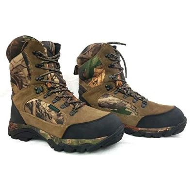 Image of Bison SUEDE LEATHER CAMO WATERPROOF BOOTS 10