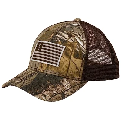 Image of Browning Men&#039;s Patriotic Realtree Xtra Mesh Back Cap Camouflage One Size by