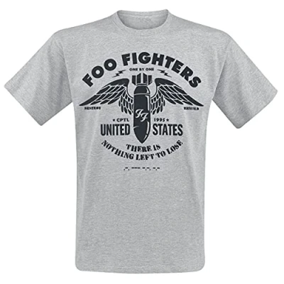 Image of Foo Fighters Men&#039;s FOOTS05MG01 T Shirt, Grey, Small