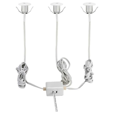 Image of Eglo Lighting Chango Led 3 Lamp Outdoor Recessed Floor &amp; Decking White IP44