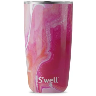 Image of S&#039;well Rose Agate Tumbler with Lid, 530ml, 18 oz.