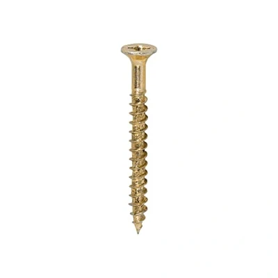 Image of 2x TIMCO Velocity Premium Multiuse Screws Pz Double Countersunk Yellow 40040VYTUB Pack of 1200
